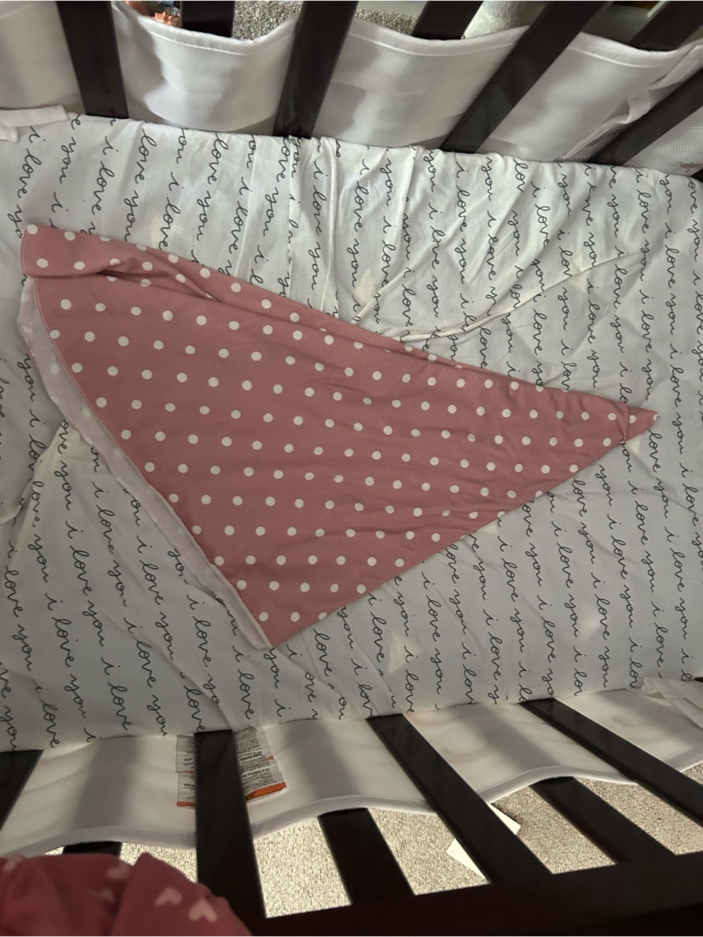 Pink Polka Dot Baby Swaddle